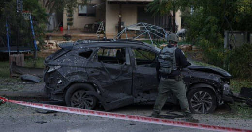 Destruction in the cities of the occupied interior