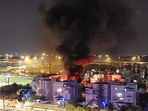 Destruction, fires and injuries in Tel Aviv; Following the recent rocket attacks from Gaza.