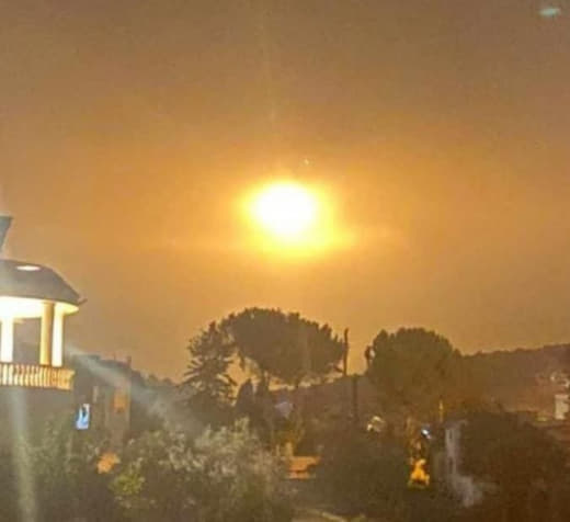Lighting bombs in northern occupied Palestine
