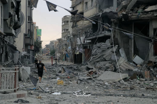 The extent of destruction in the city of Beit Hanoun