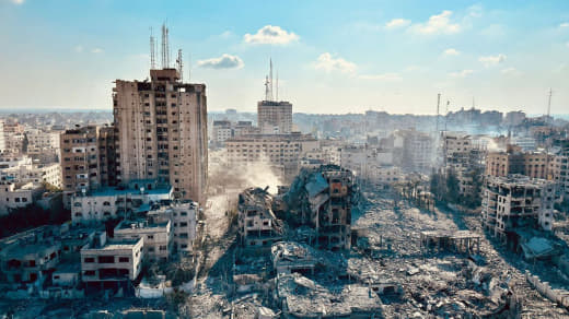 *Destroying entire residential blocks.*