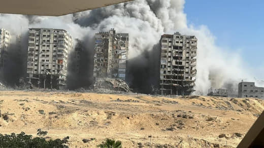 Intelligence Towers... in the western regions of northern Gaza