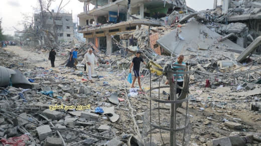 Al-Rimal neighborhood in the central Gaza Strip