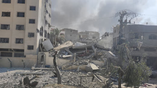 Al-Shafi’i Mosque, east of Jabalia refugee camp, north of Gaza