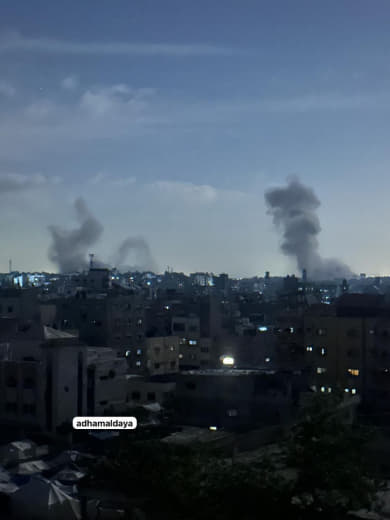 New raids east of Gaza