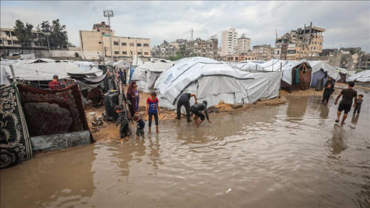 UNRWA: ▫️The rainfall in the Gaza Strip brings new difficulties, exacerbates the already poor living conditions and make