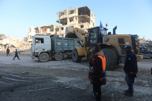 Gaza Municipality: Part of the settlement of Salah al-Din Street in the Al-Zaytoun neighbourhood east of the city, which