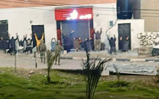 Israeli army forces detained a number of young men and abused them during the storming of the town of Kafr al-Labad, eas