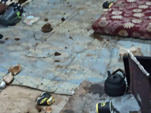 The effects of the settlers’ attack on the residents’ homes in the “Khallet Al-Sidra” community near the town of Mikhmas
