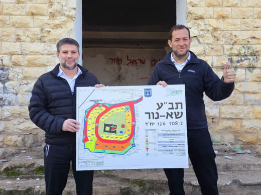Yossi Dagan and Smotrich announce the return of settlement to Jenin by building 126 settlement units in the Sanur settle