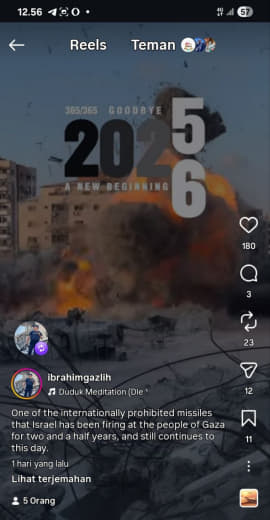 This is one of the internationally banned missiles that Israel has been firing at the people of Gaza for two and a half 