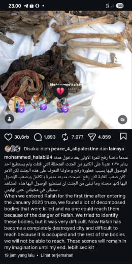 When we entered Rafah for the first time after the ceasefire in January 2025, we discovered numerous decomposed bodies—p