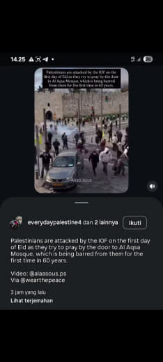 On the first day of Eid, Palestinians were attacked by Israeli occupation forces as they attempted to pray near the entr