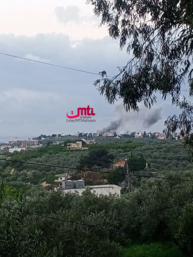 غارات على بلدة العباسية جنوب لبنان