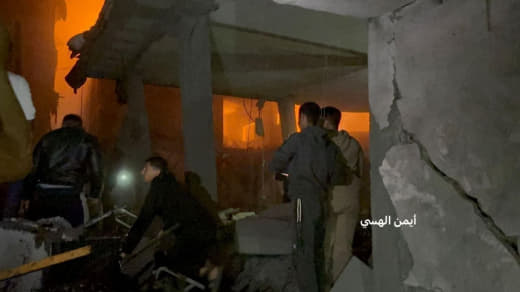 Civil Defense: We controlled a fire in several homes after the occupation targeted the house of the Al-Adham family in A