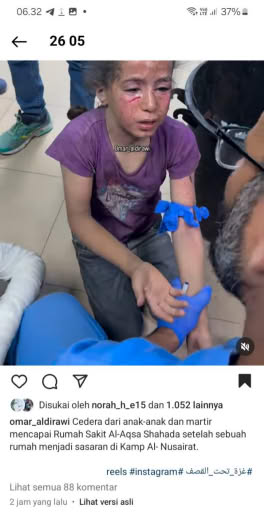 Al-Nusairat Camp, posted at 27 05 2024, about after midnight (00.30am)