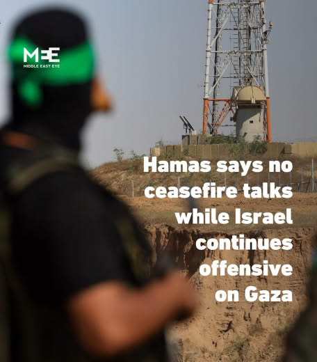 📰 Hamas told meditators it will continue to boycott ceasefire talks while Israel lays siege to the Gaza Strip, but is re