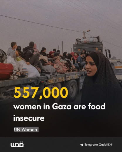 The UN Women has warned that at least 557,000 women in Gaza are currently food insecure, noting that many mothers and ad
