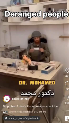 Mocking Palestinian hospitals and clinics 6.8.24