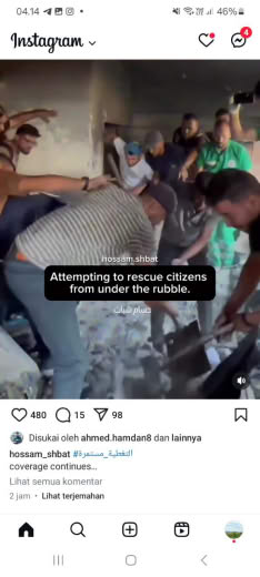 Posted at two hours ago About 10.15 Gaza time