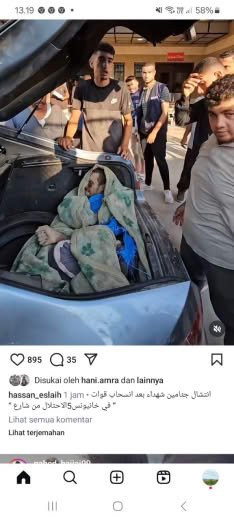 5 Street, Khanyounis Posted about 08.20am Gaza time