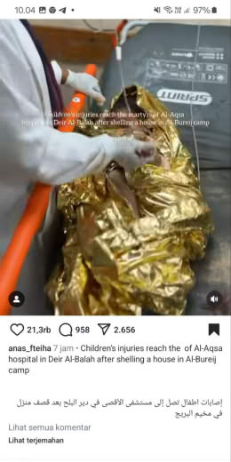 Posted at 7 hours ago, about 11.00pm Gaza time, 10 09 2024