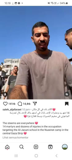Posted at about 08.30 pm Gaza time 11 09 2024