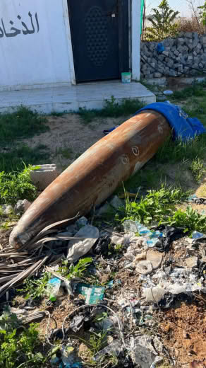 🔴Several more of unexploded bombs dropped by the subhuman jevvs on civilians homes in the Gaza Strip. God willing they w