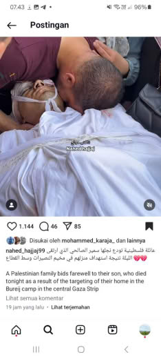 Posted at 19 hours ago, about 08.40am Gaza time, 16 09 2024