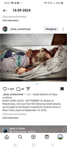 Posted at 11 hours ago, about 05.00pm Gaza time, 16 09 2024