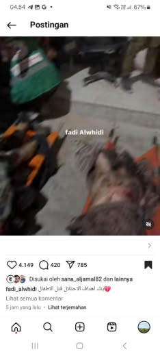 Posted at 5 hours ago, about 07.50pm Gaza time, 18 09 2024