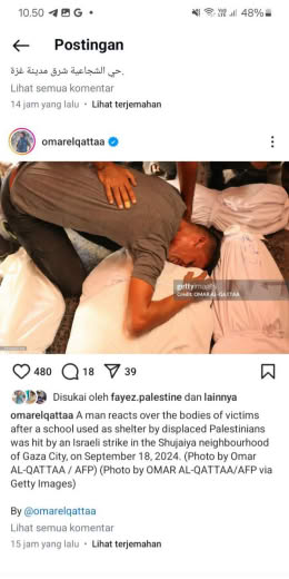 Posted at about 03.45pm Gaza time, 18 09 2024