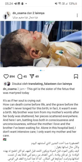 Posted at about 11.00pm Gaza time, 22 09 2024