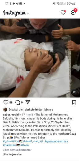 Posted at 01.01pm Gaza time, 24 09 2024
