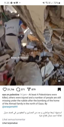 Happened at Posted at about 05.00pm, Gaza time 24 09 2024