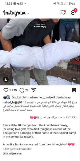 Posted at 09.20am Gaza time, 01 10 2024