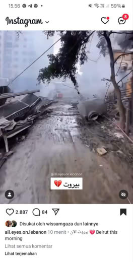 Date Location: Beirut Source: All eyes on Lebanon instagram account