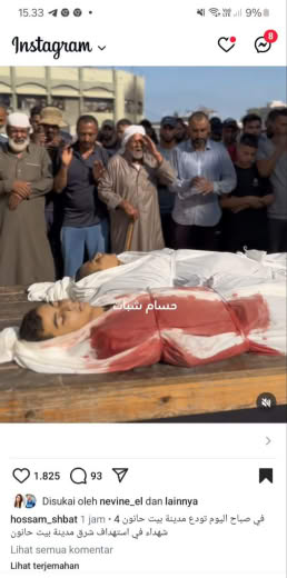 Location of incident : Beit Hanoun Date of incident 05 10 2024 Source : Gazan Journalist Hossam Shabbat instagram accoun