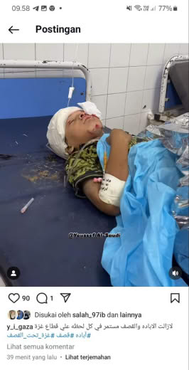 Source : Yoseph iyad Gazan journalist instagram account Date : 07 10 2024 Location : Gaza