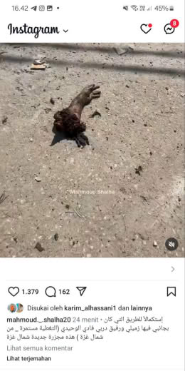 Location : Northern Gaza Source : Mahmoud Shalha Gazan journalist IG feed Date of incident : October 11, 2024