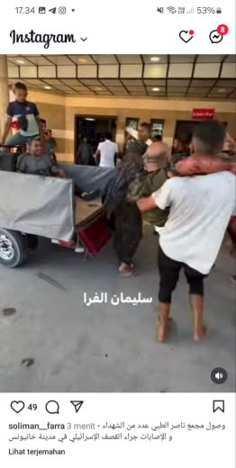 Happening Khan Younis, 21 10 2024 Source : Soliman Fara