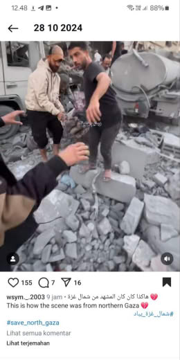 Source : Wasyim Khalif Northern Gaza