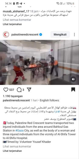 Bahloul Gaz Station Source : Palestine Redcrescent