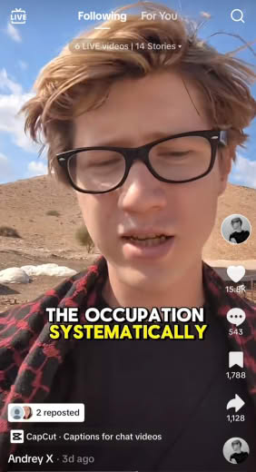 Israeli Jewish peace activist explains the horrific conditions of Palestinians under israel’s illegal military occupatio