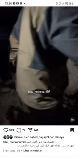 Nusairat Posted about 1hour after midnight (about 01.10am, 22 11 2024 Gaza time) I think the crime incident time is in 2