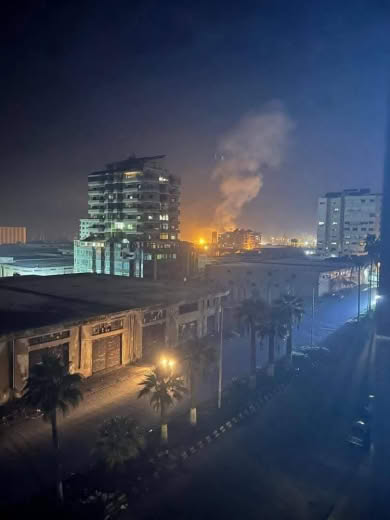 Documenting attacks in the port of Latakia, Syria.