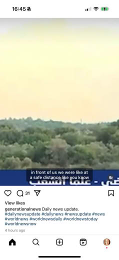 Posted 21 December 2024 on Instagram | American journalist describes Israeli attack.
