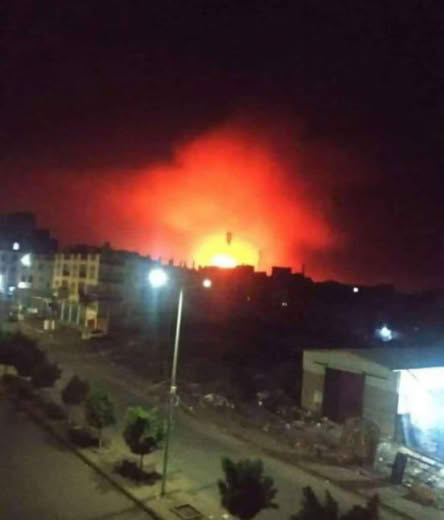 Breaking | American-British aircraft launch airstrikes targeting the Yemeni capital, Sana’a.
