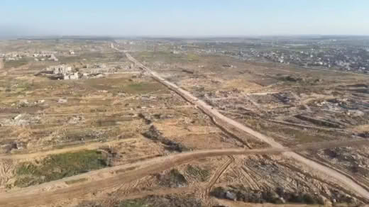 ❗️According to Israel Today, the Israeli army has finalized the construction of a key roadway that cuts through the Gaza