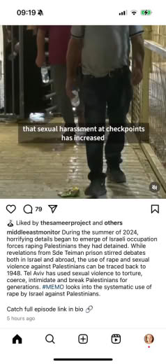 Posted 29 December 2024 on Instagram | During the summer of 2024, horrifying details began to emerge of Israeli occupati